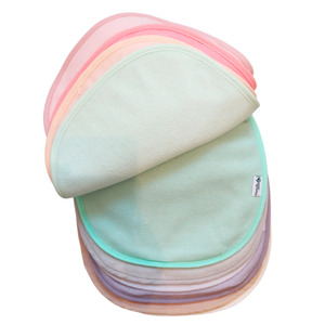 PACK 10 BABEROS IMPERMEABLES MIX ROSA PASTEL GREEN SPROUTS