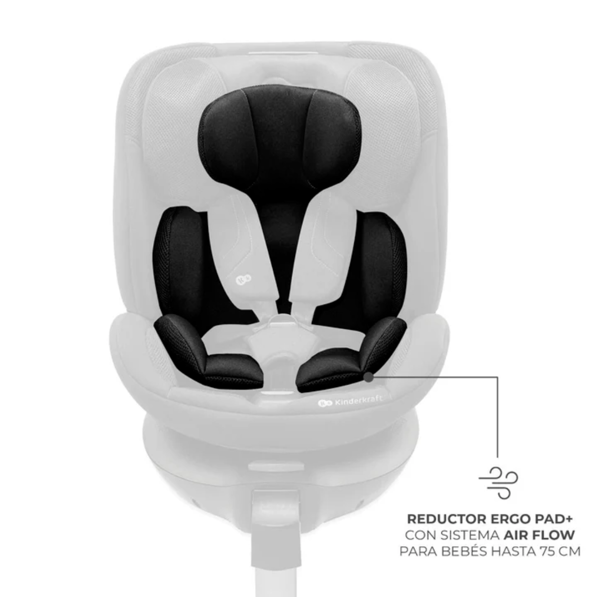 SILLA DE AUTO CONVERTIBLE XRIDER  XRIDER 2 i-SIZE BLACK  -  KINDERKRFT