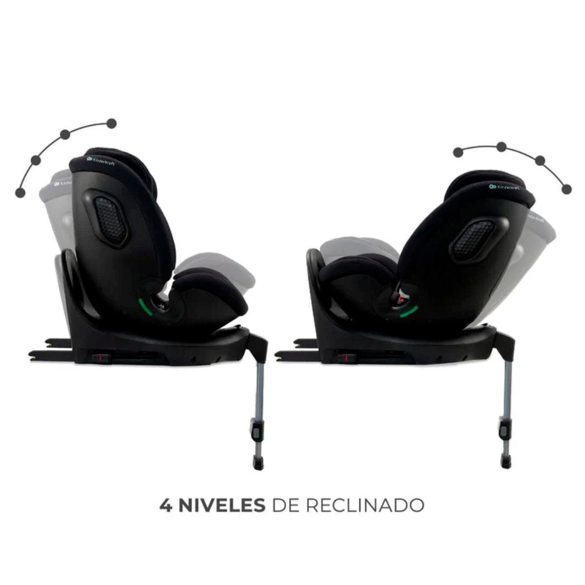 SILLA DE AUTO CONVERTIBLE XRIDER  XRIDER 2 i-SIZE BLACK  -  KINDERKRFT