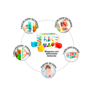 RECTÁNGULO DE ENCAJE Y SENSORIAL ABC MONTESSORI - HUANGER