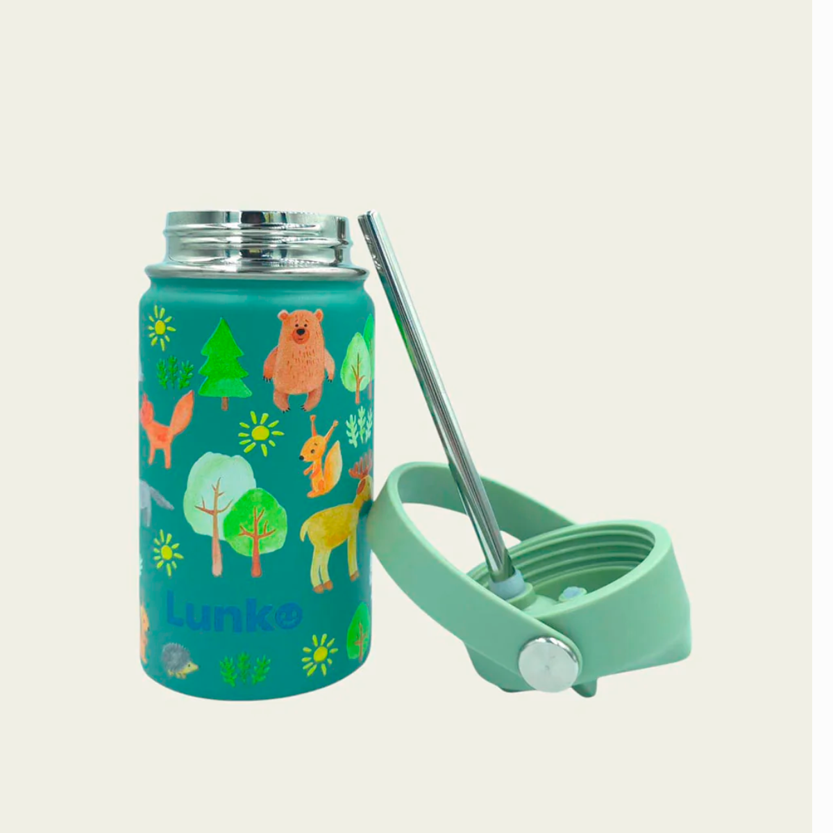 BOTELLA TÉRMICA 350 ML ANIMALES - LUNKO