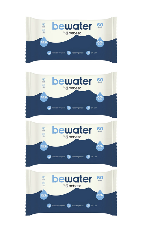 Toallas Húmedas Bewater Pack 4 X 60