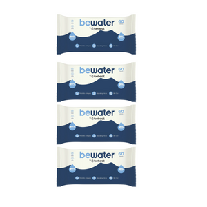 TOALLAS HÚMEDAS BEWATER PACK 4 PAQUETES DE 60 TOALLAS