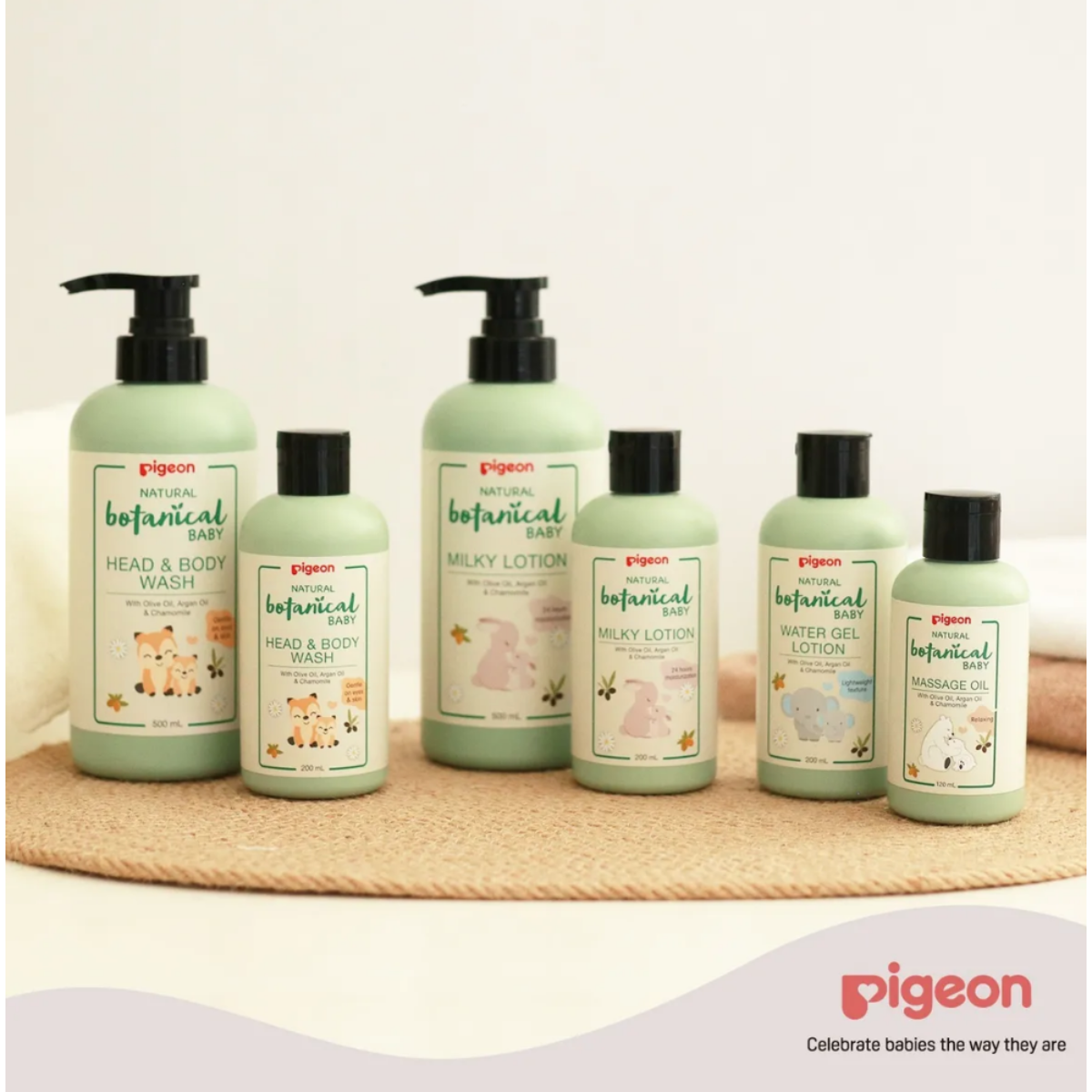 BOTANICAL BABY ACEITE PARA MASAJES BEBÉ  120ml Pigeon