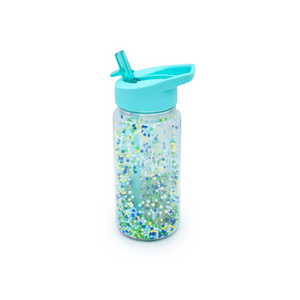 BOTELLA CON BOMBILLA CELESTE SPARKLING  300 ml MELII