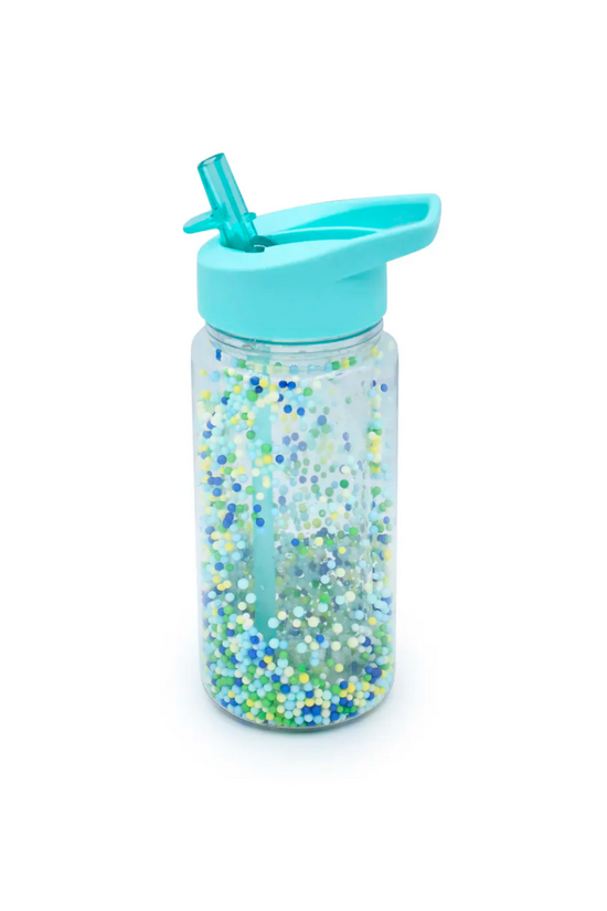 BOTELLA CON BOMBILLA CELESTE SPARKLING  300 ml MELII