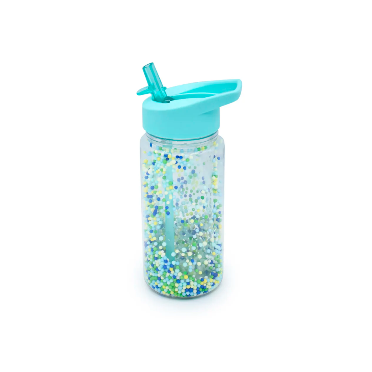 BOTELLA CON BOMBILLA CELESTE SPARKLING  300 ml MELII