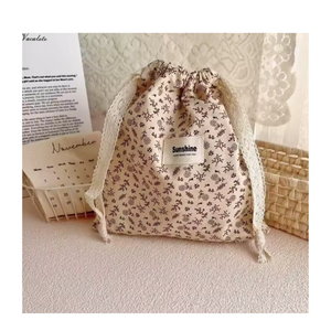 SAQUITO DE ALGODÓN MULTIPROPÓSITO BEIGE 27X25cm - BE HAPPY BE GREEN