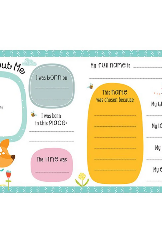 MY BABY RECORD BOOK PARA REGISTRAR LOS RECUERDOS MÁS IMPORTANTES