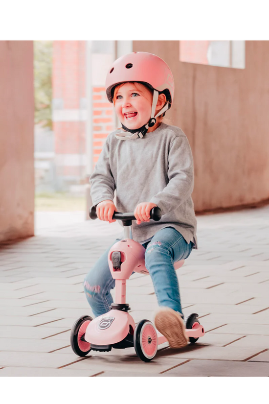 SCOOTER PARA NIÑOS 2 en 1 HIGHWAYKICK 1  ROSE  SCOOT AND RIDE