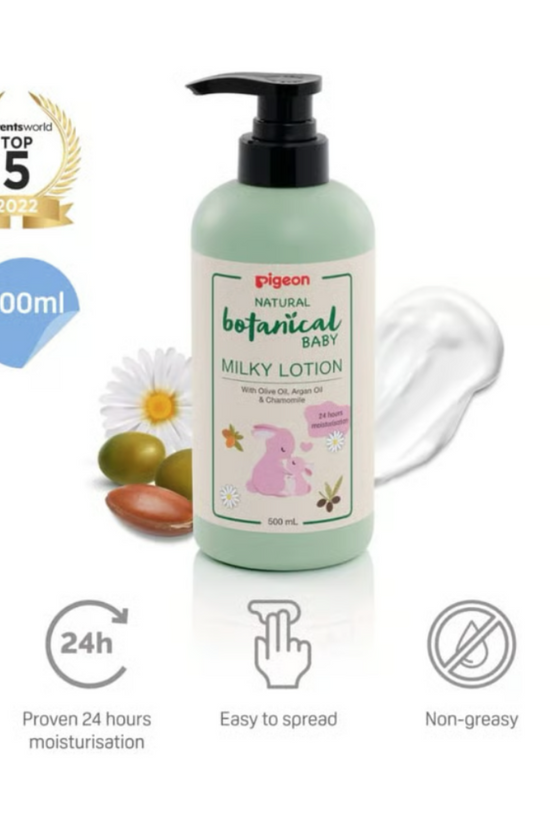 BOTANICAL BABY MILKY LOTION 500 ml PIGEON