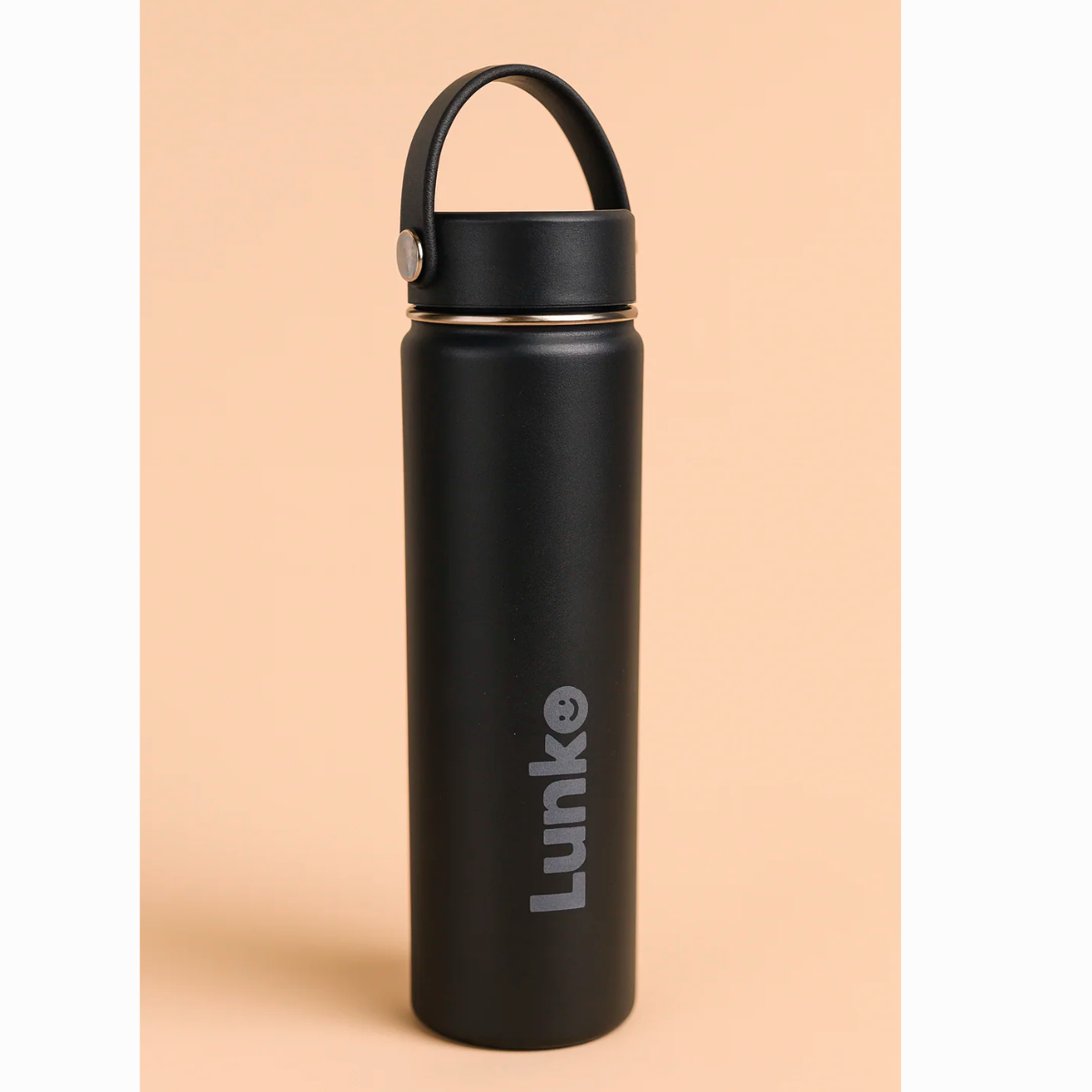 Botella 650 Ml Negro Lunko