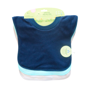 PACK 3 BABEROS IMPERMEABLES POLERA BLUE GREEN SPROUTS
