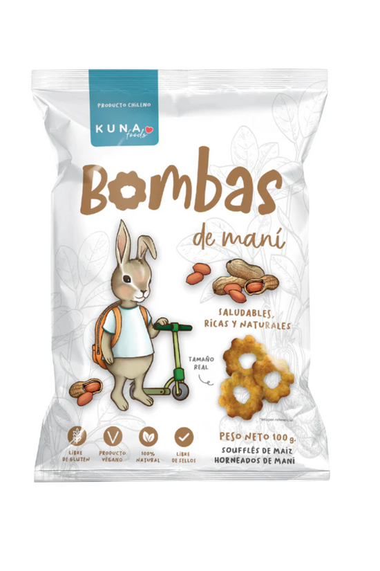 PUFFS BOMBAS MANÍ FAMILIAR  100 GR- KUNA