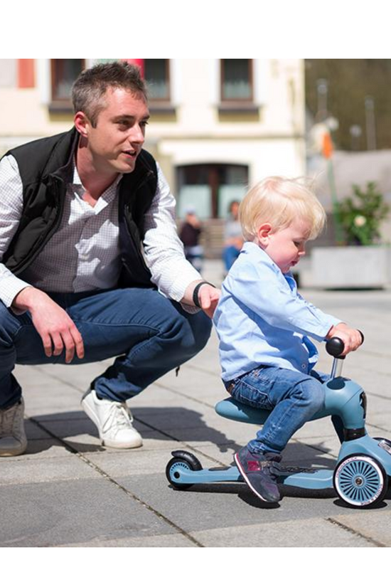 SCOOTER PARA NIÑOS 2 en 1 HIGHWAYKICK 1 STEEL - SCOOT AND RIDE