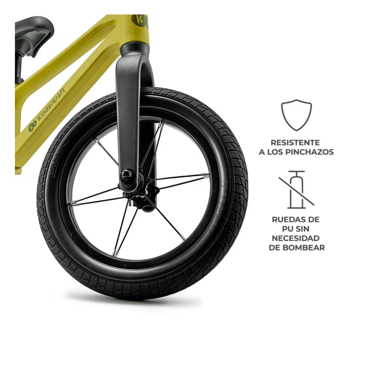 Bicicleta de Equilibrio Kinderkraft ETER Verde