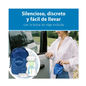 EXTRACTOR  DE LECHE MANUAL 1 PIEZA C/ ESTÁNDAR 120ml (c/bolso) - Dr. BROWNS