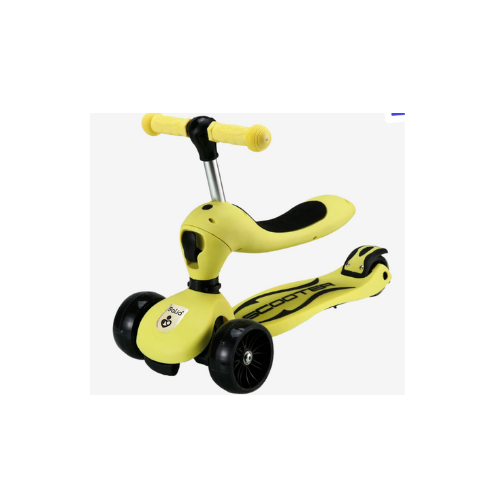 SCOOTER PARA NIÑOS 3 en 1 AMARILLO - BALIA