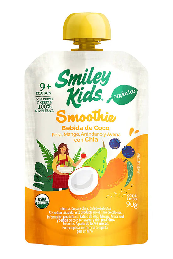 Smoothie Orgánico Smiley Kids +9 meses 90g