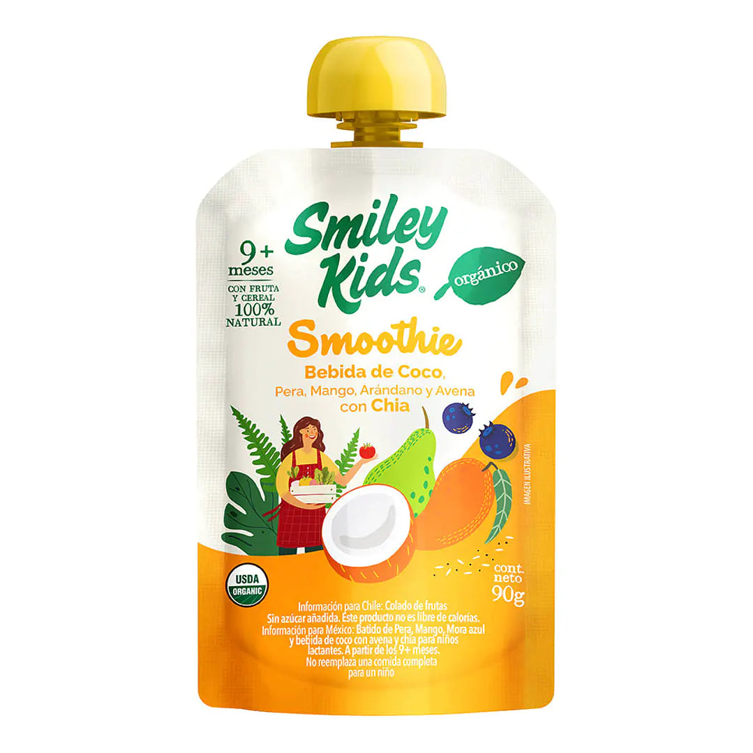 Smoothie Orgánico Smiley Kids +9 meses 90g