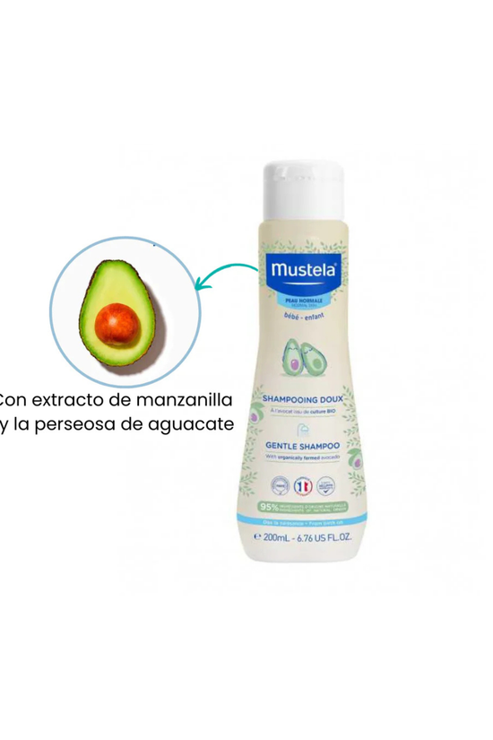 Shampoo Suave De Bebé Mustela 200 Ml