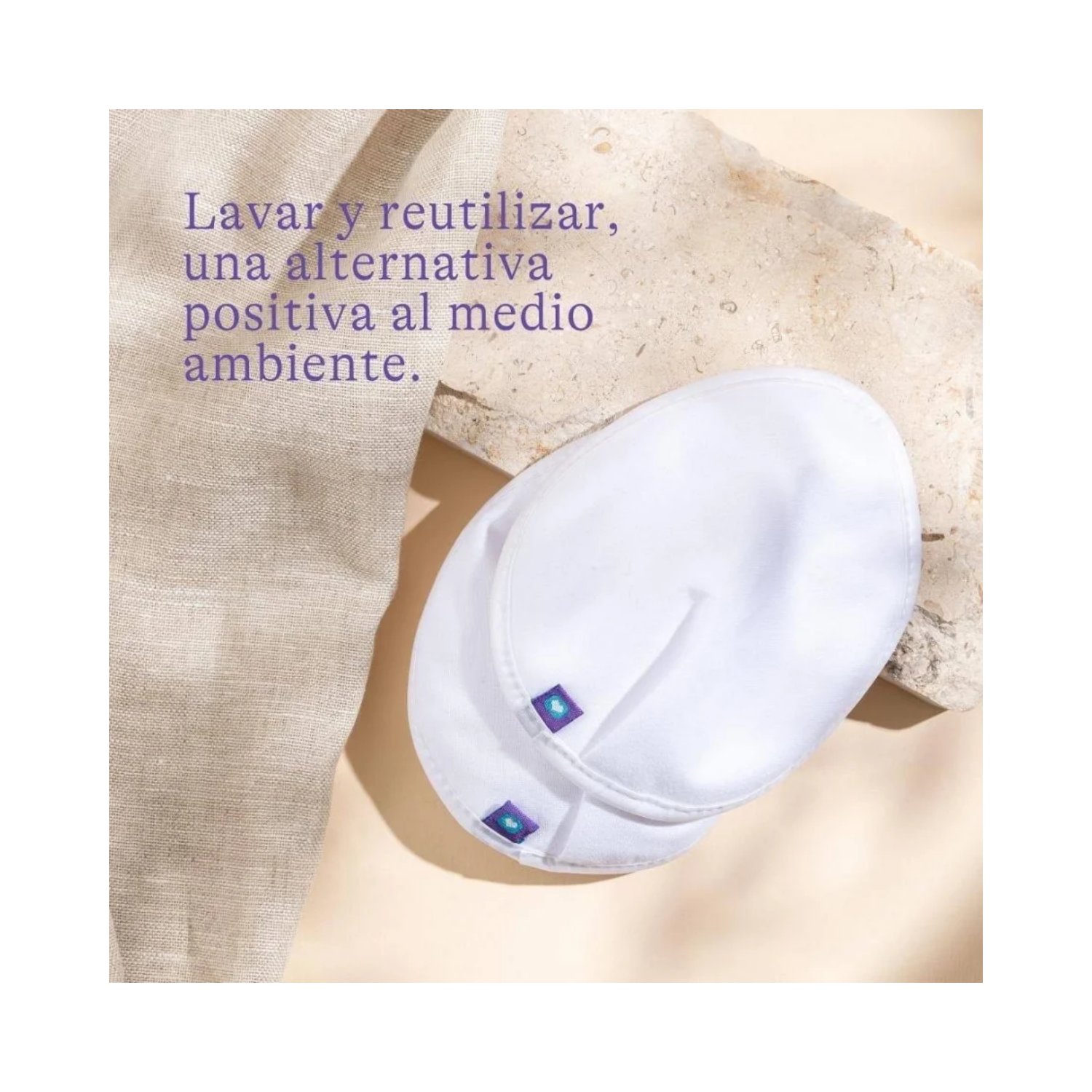Absorbente De Leche Lansinoh Lavable Blanco