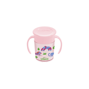 VASO 360° CON ASAS ROSADO 200 ML +6M - DR. BROWN'S