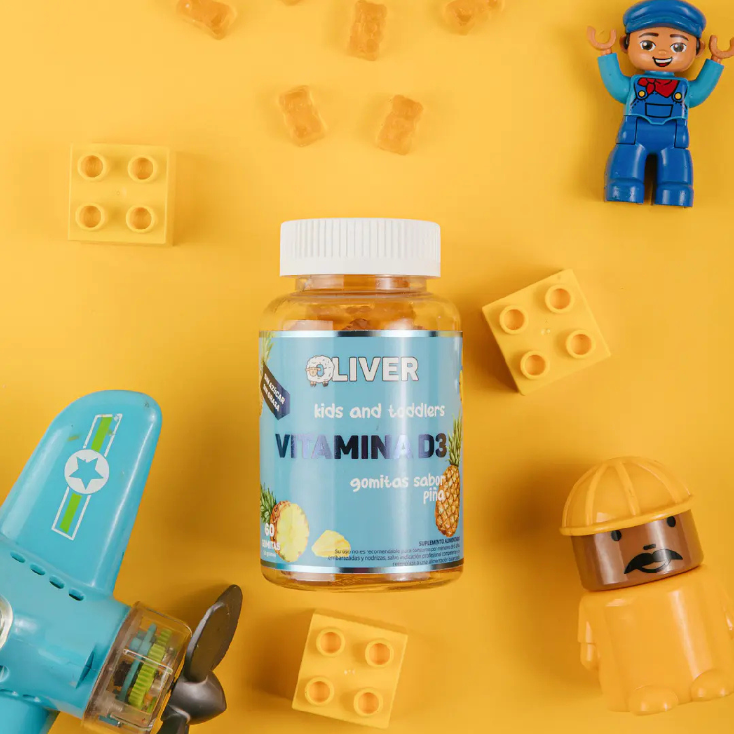 Vitamina 3D Kids And Toddler Oliver 60 Gomitas
