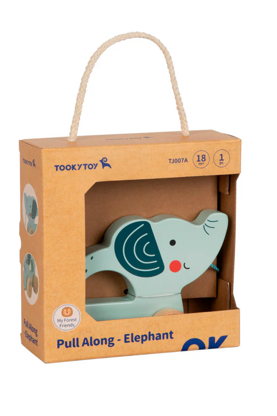 ELEFANTE DE MADERA PARA ARRASTRAR TOOKY TOY