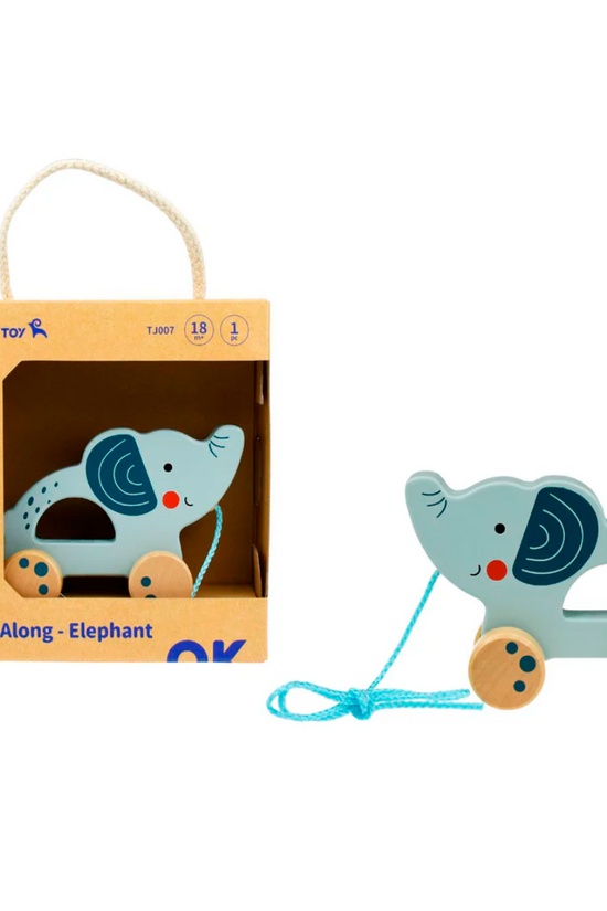 ELEFANTE DE MADERA PARA ARRASTRAR TOOKY TOY