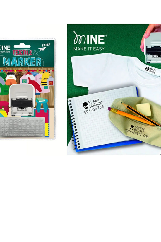 Marcador de Ropa y Libros Mine Stamp