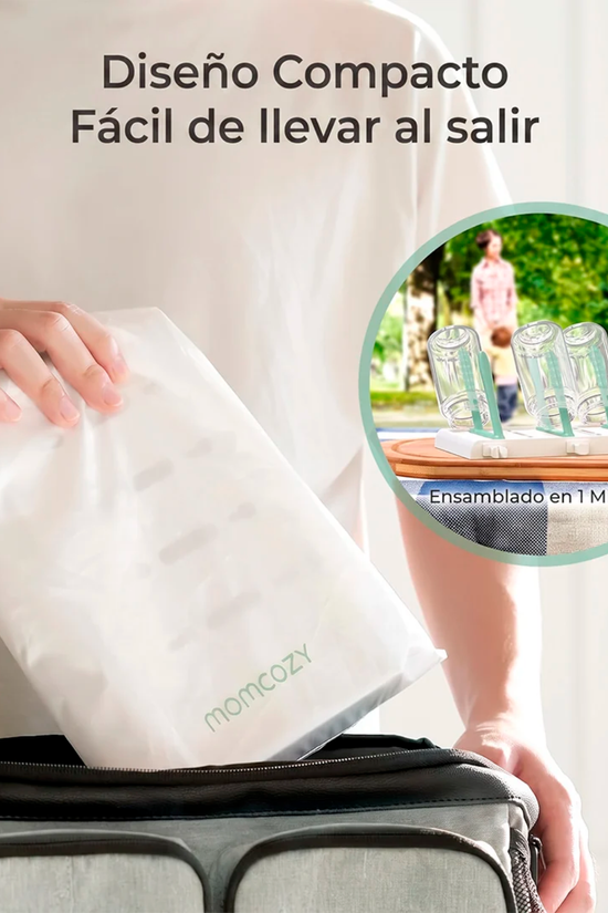 Escurridor de Mamaderas Momcozy — Capacidad para 18 Mamaderas