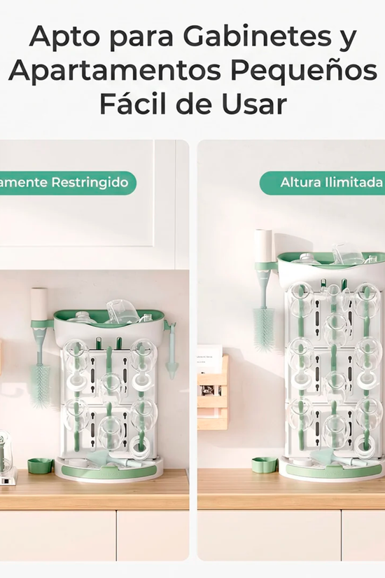 Escurridor de Mamaderas Momcozy — Capacidad para 18 Mamaderas
