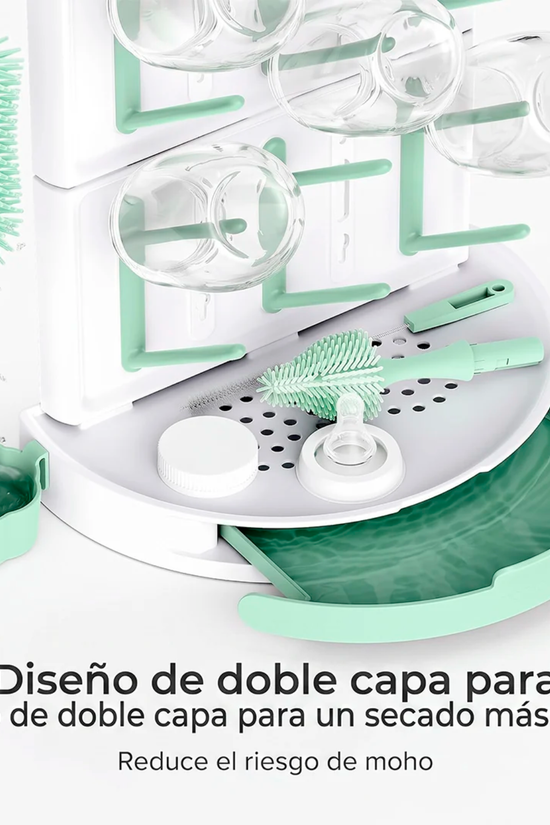 Escurridor de Mamaderas Momcozy — Capacidad para 18 Mamaderas