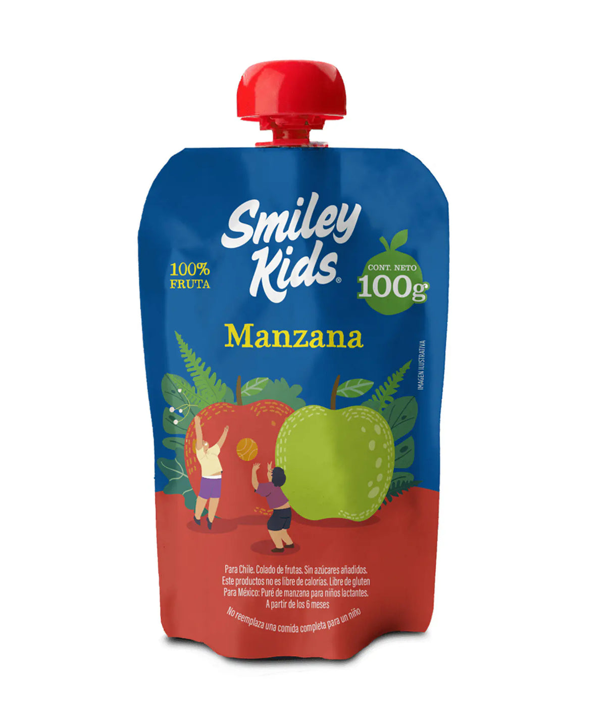 Compota Smiley Kids Manzana y Mango 100% Fruta 100gr