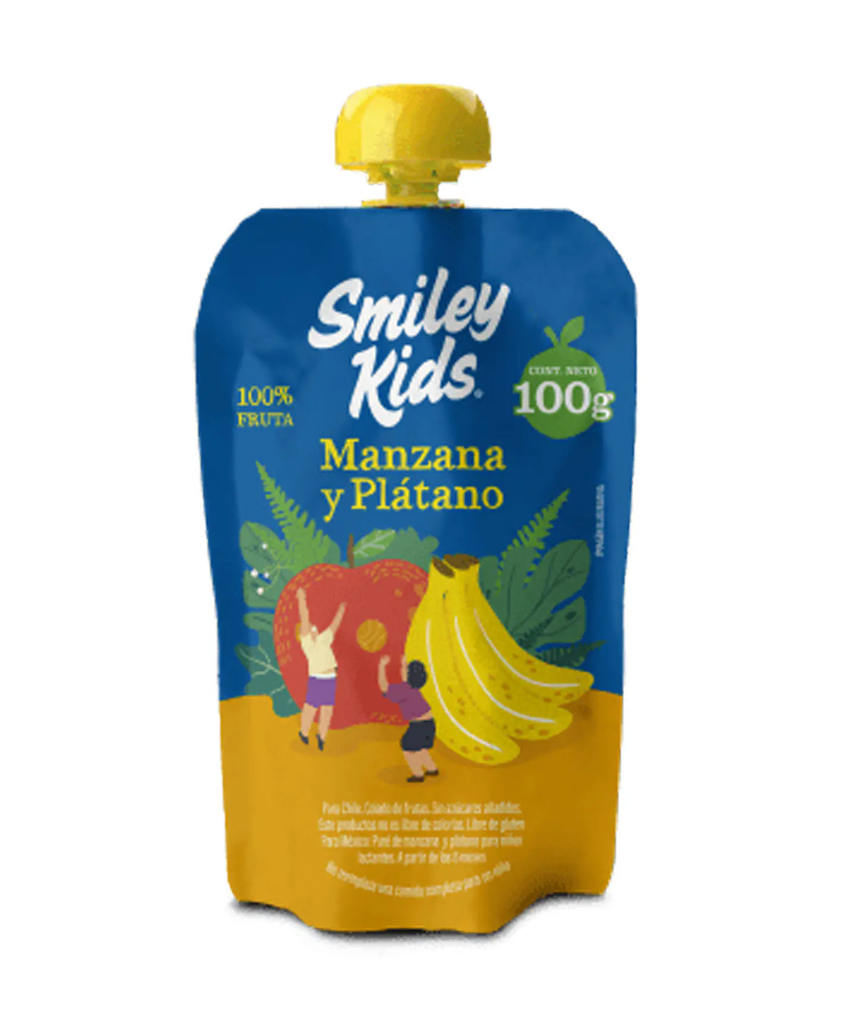 Compota Smiley Kids Manzana y Mango 100% Fruta 100gr