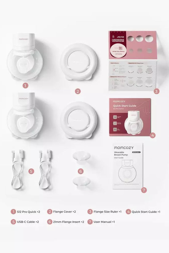 Extractor de Leche Eléctrico Doble Momcozy S12 Pro Manos Libres – Blanco