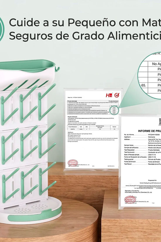 Escurridor de Mamaderas Momcozy — Capacidad para 18 Mamaderas