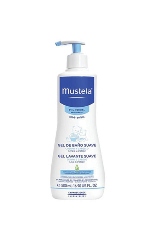 Gel De Baño Suave Para Bebé Mustela 500 Ml