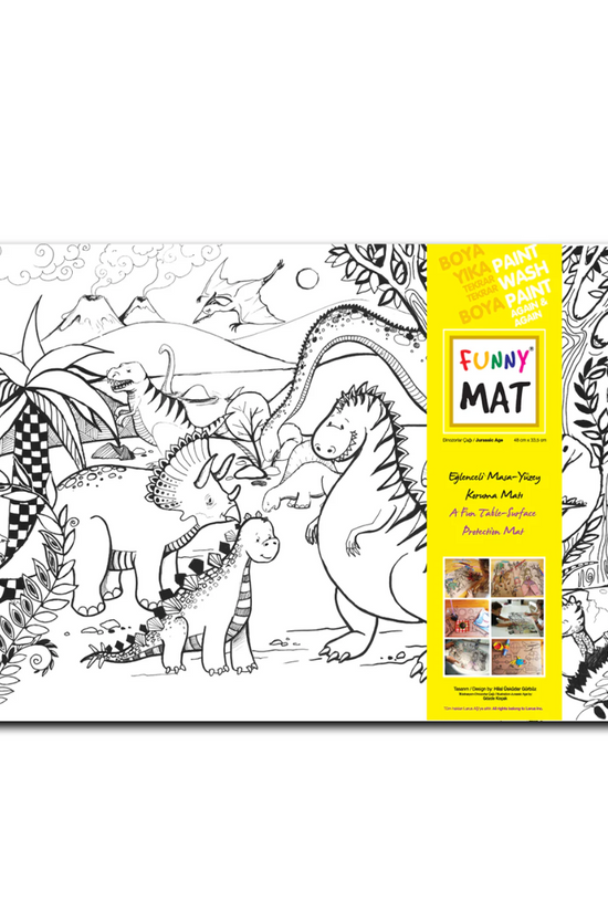 TAPETE PARA COLOREAR EDAD JURÁSICA 48 X 33.5 FANNY MAT