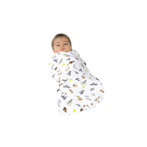 SWADDLE ARRULLO MUSELINA ORÁNICA  120 x 120 CM - AMAMANTAS