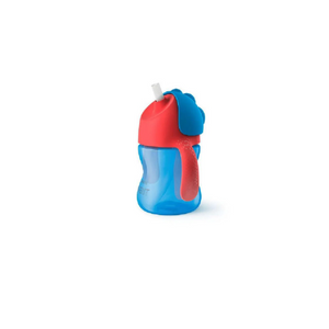 VASO CON BOMBILLA FLEXIBLE DINO AZUL 200 ML - AVENT NATURAL