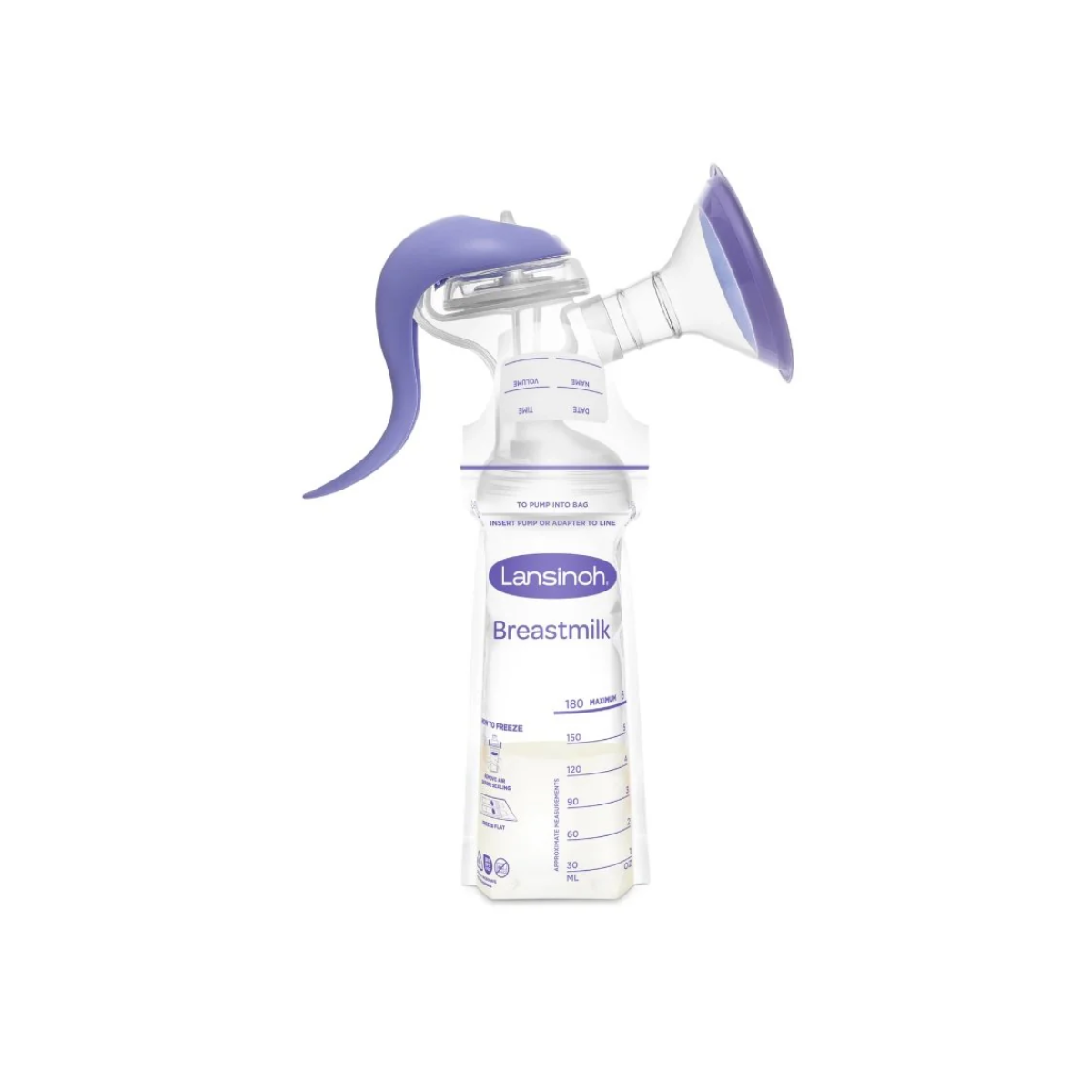 EXTRACTOR DE LECHE SACALECHES MANUAL LANSINOH