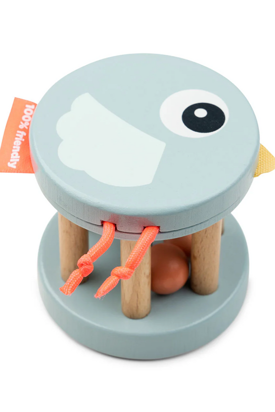 SONAJERO DE MADERA BIRDEE AZUL  DONE BY DEER