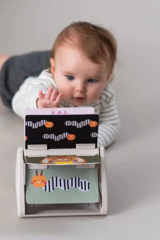 Libro Giratorio para Bebés Tummy Time Blanco y Negro Taf Toy