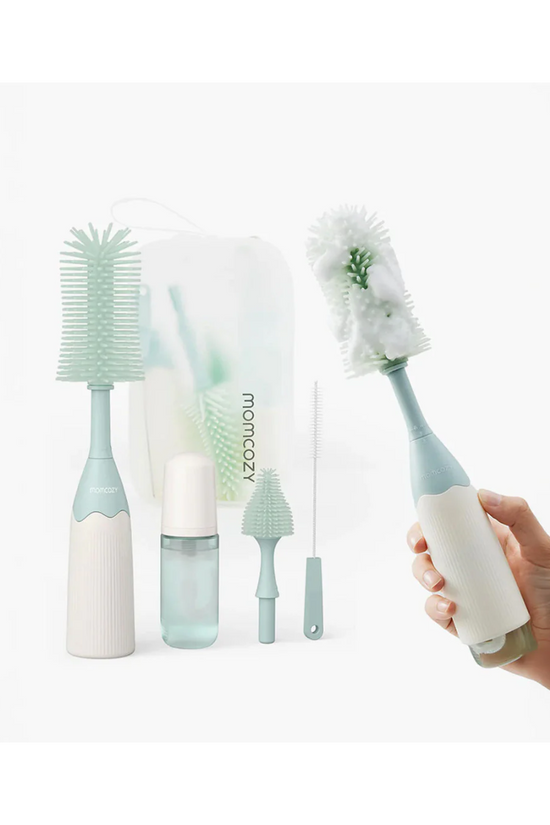 Kit de Cepillos para Biberones Momcozy Push-Press