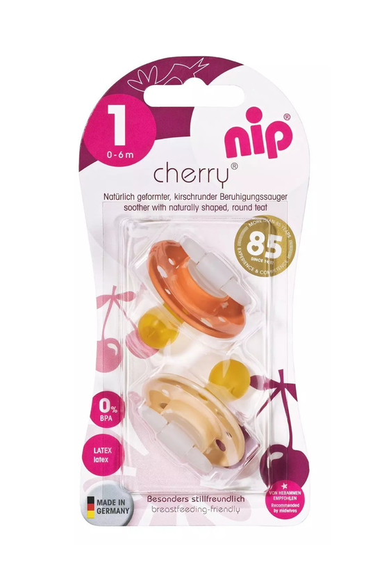 Chupete De Latex Cherry Talla 1 NIP 0-6 Meses