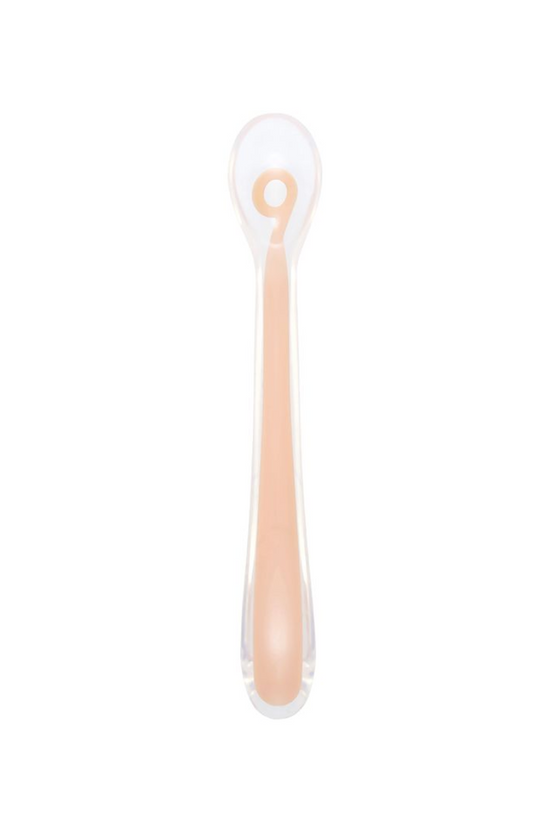 CUCHARA DE SILICONA SUAVE BABY MOOV COLOR DURAZNO