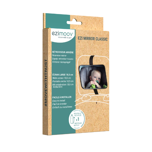 ESPEJO CLÁSICO RECTANGULAR DE BEBÉ PARA AUTO EZIMOOV