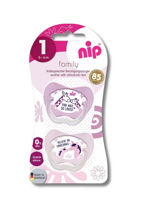 Chupete De Silicona Family Talla 1 NIP 0-6 Meses